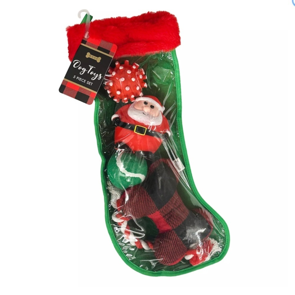 Kohl’s 5 piece dog toy stocking set